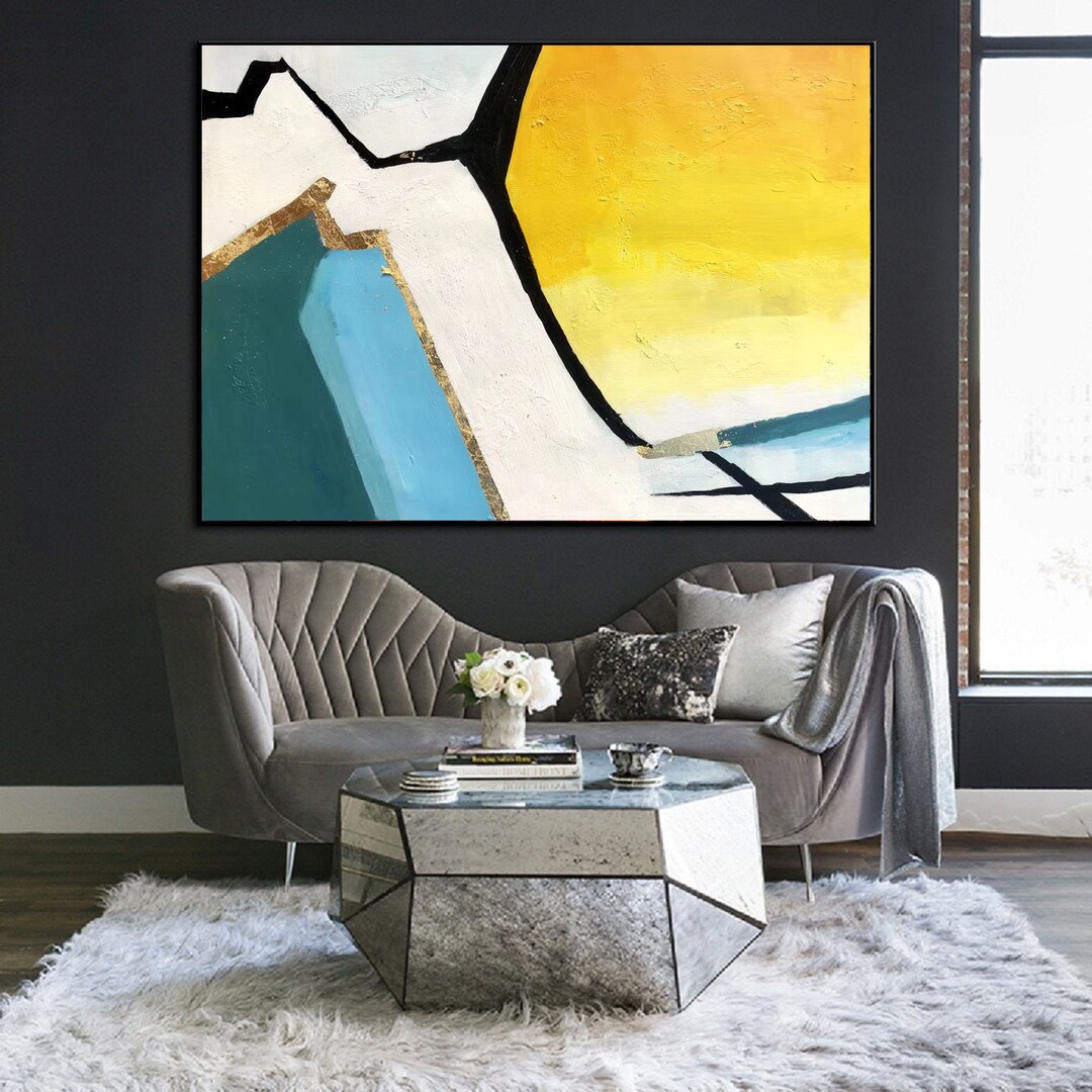 Original Abstract Paintings on Canvas, Extra Large Wall Art Canvas ...