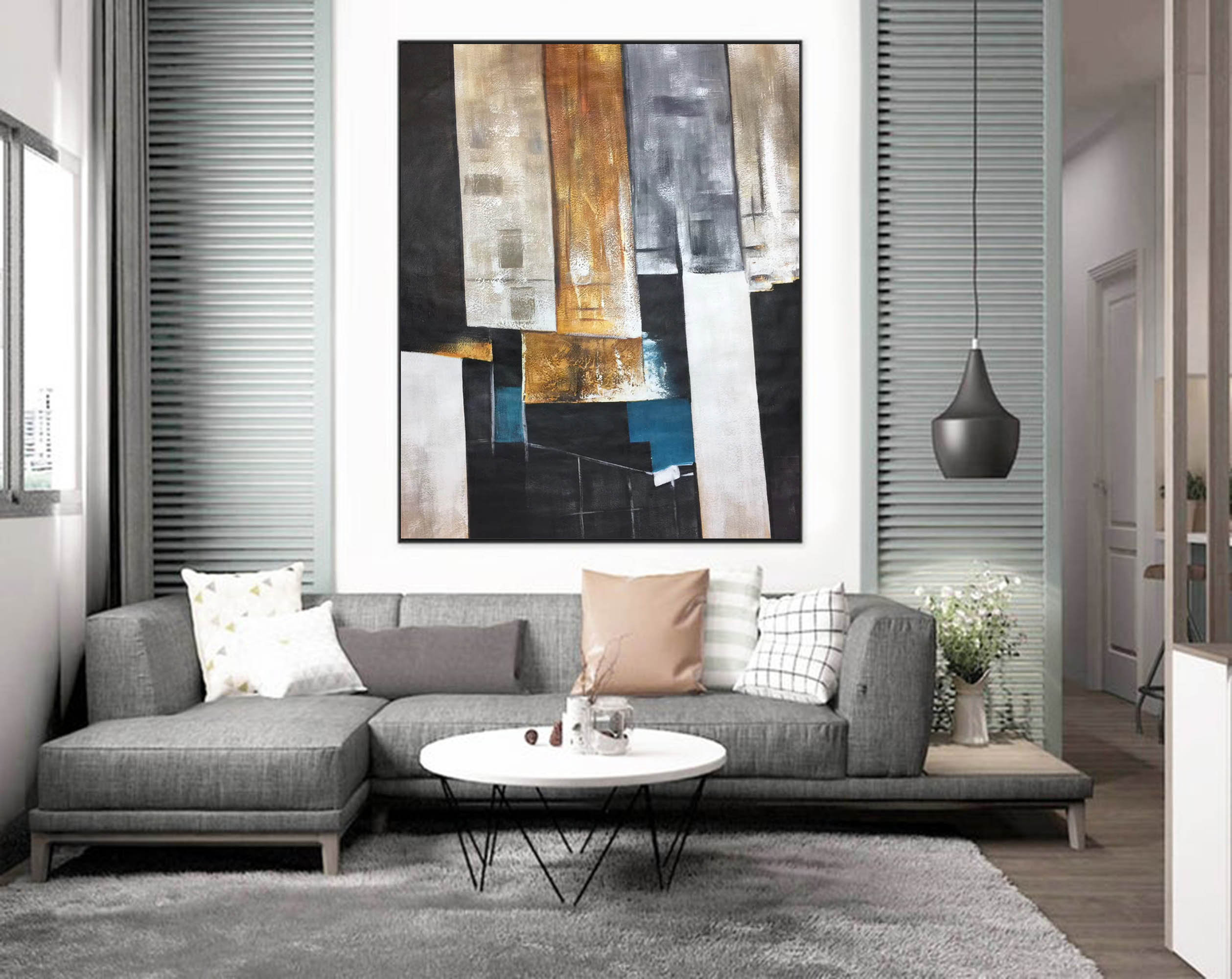 Modern Abstract Art Painting Textured Painting Large | Etsy