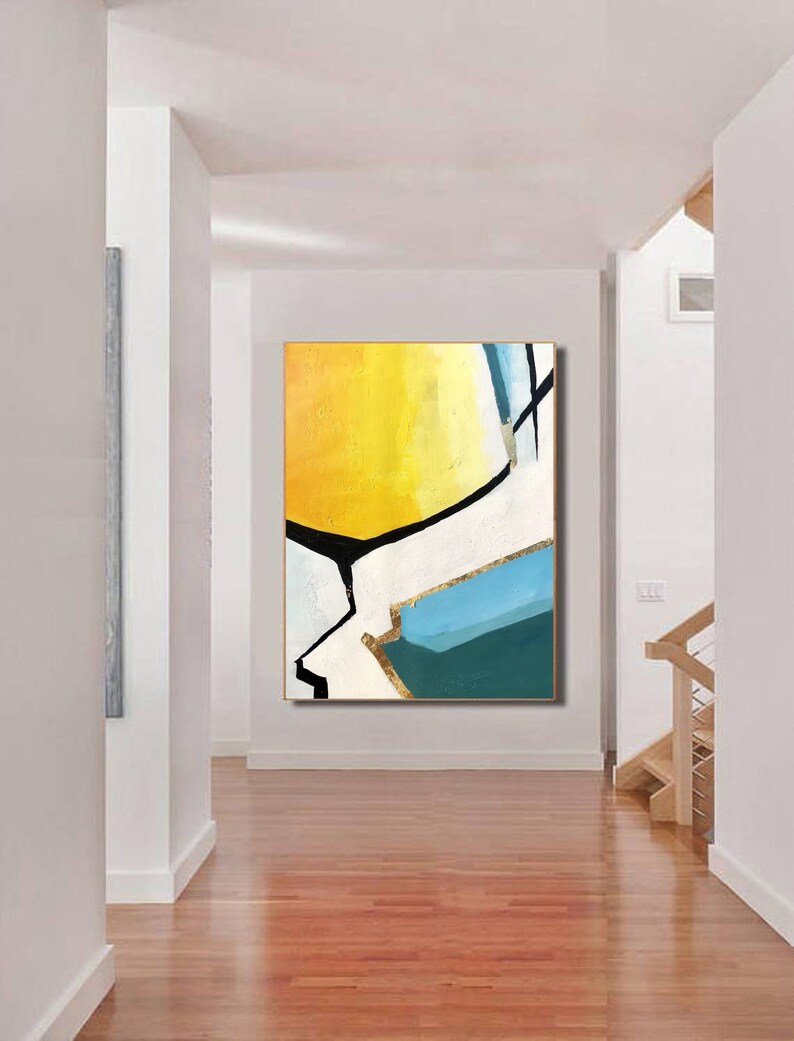 Extra Large Wall Art Framed Original Abstract Painting Large Etsy