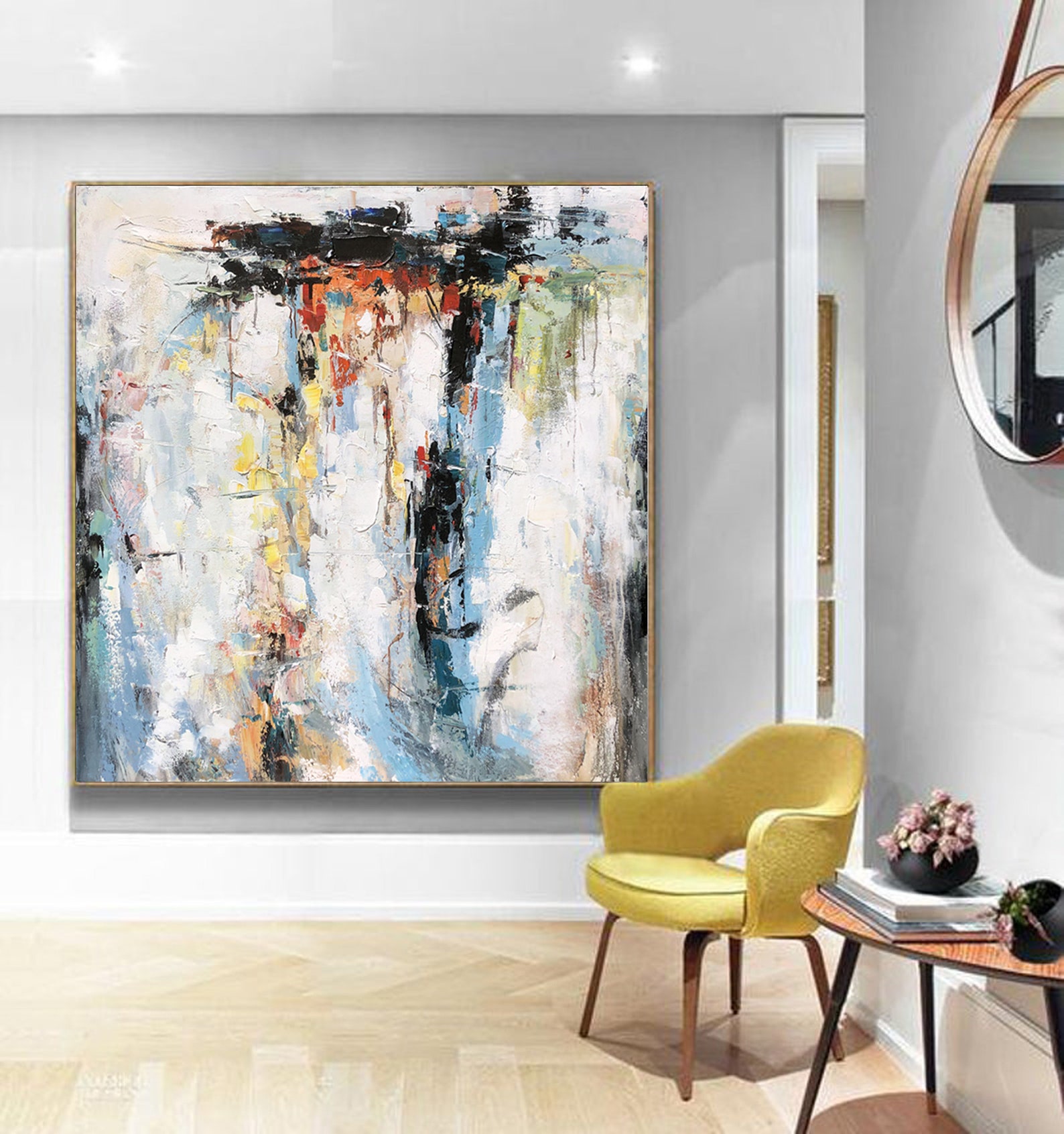 Original Abstract Oil Painting on Canvas, Extra Large Wall Art ...