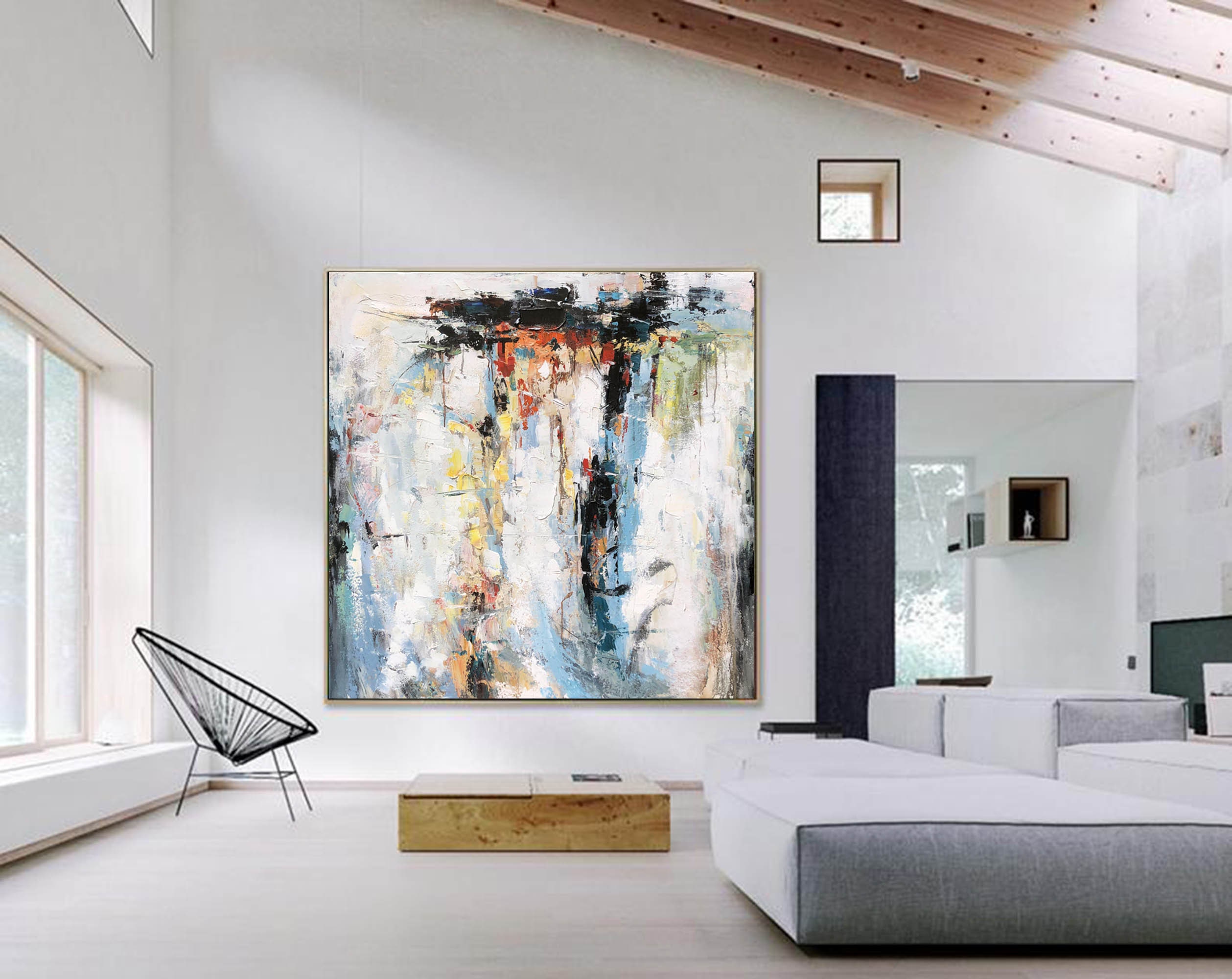 Original Abstract Oil Painting on Canvas Extra Large Wall | Etsy