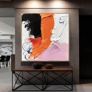 modern abstract painting on canvas, large acrylic painting, huge wall art abstract, textured art painting, original abstract canvas artA389