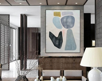 extra large canvas wall art, modern abstract painting, large abstract wall art, contemporary wall art, oversized wall art abstract A443