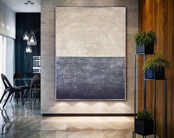 Original painting on Canvas Blue Abstract Painting Dark Blue Textured Wall Art Navy Blue Painting on Canvas Blue Wall Art Wall Decor A645