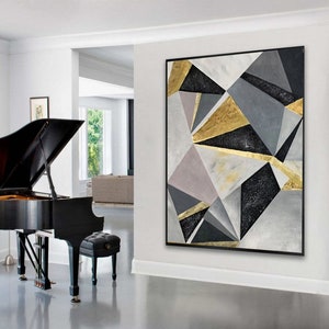 large abstract painting original gray painting modern abstract painting on canvas large acrylic painting oversized wall art abstract M315