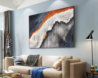 modern abstract painting, large canvas wall art, abstract acrylic painting, extra large wall art canvas, original abstract canvas art M406