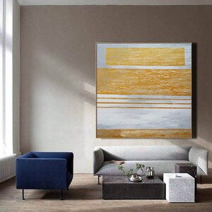 extra extra large wall art abstract canvas painting original abstract painting gold wall art yellow painting on canvas contemporary art W235