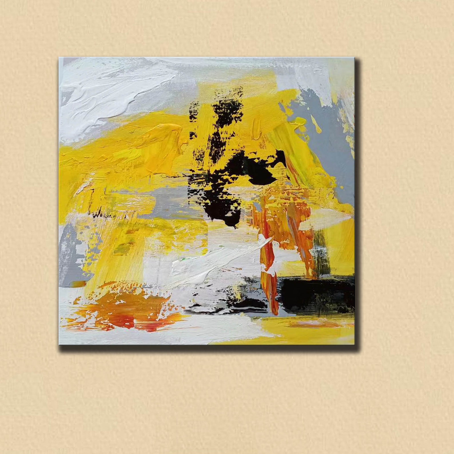 Large acrylic painting modern abstract painting original Etsy