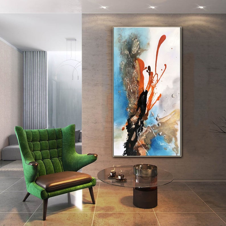 Oversized Wall Art Abstract Modern Abstract Painting Etsy