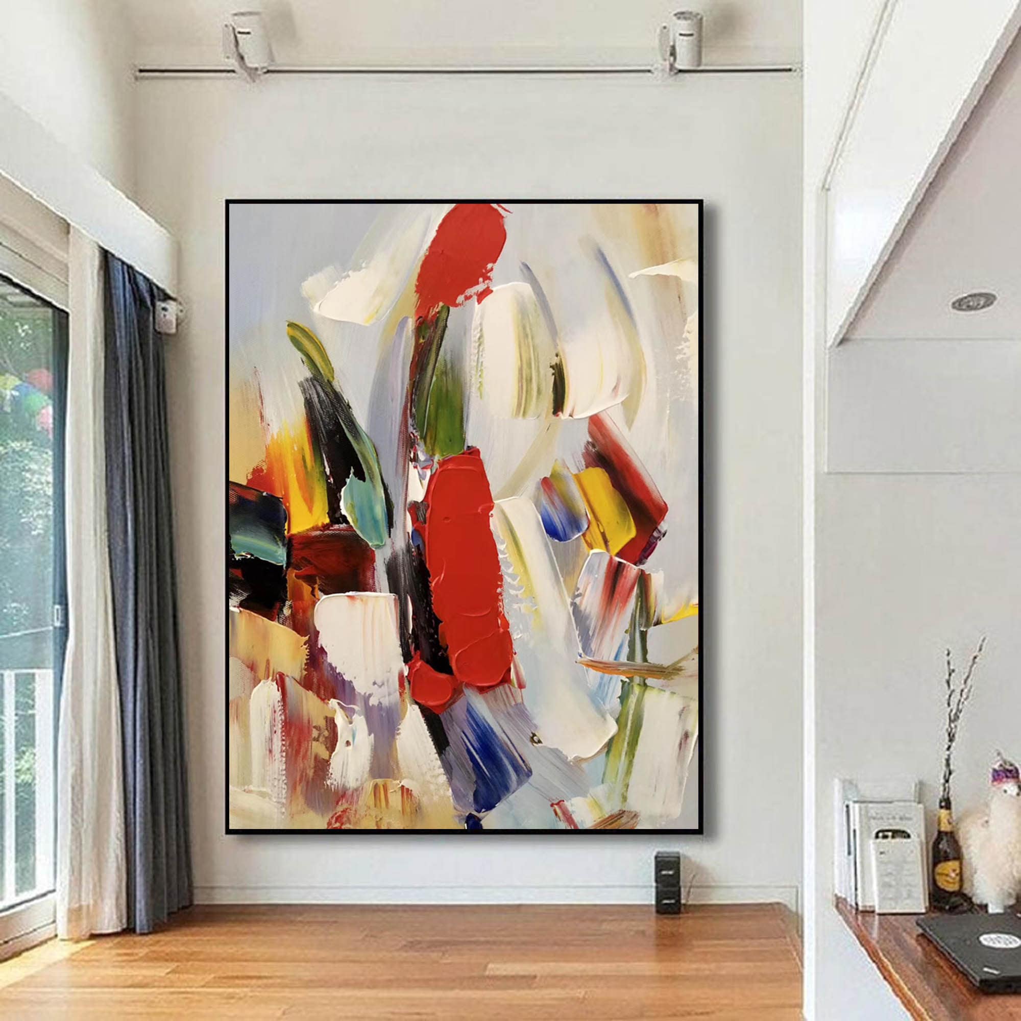Colorful Acrylic Canvas Art, Modern Abstract Art, Original Wall Art  Abstract Painting, Oversized Wall Art Canvas, Large Wall Art A184 
