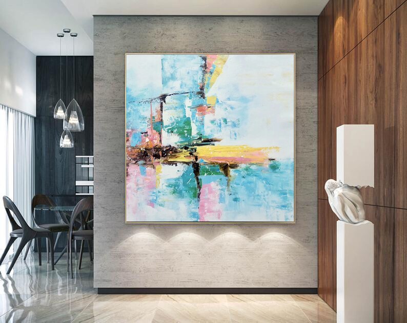 Large Abstract Painting, Original Oil Painting on Canvas, Large Wall ...