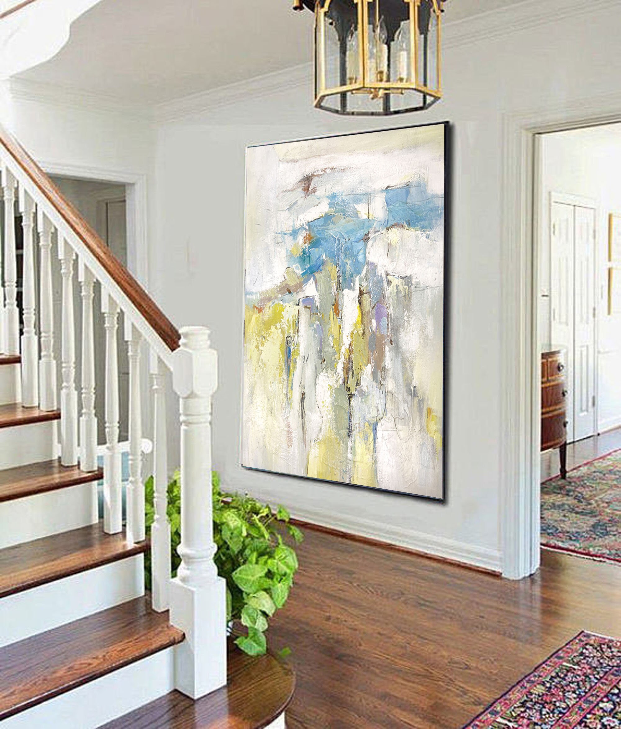 Large Abstract Painting on Canvas Modern Abstract Canvas Art | Etsy