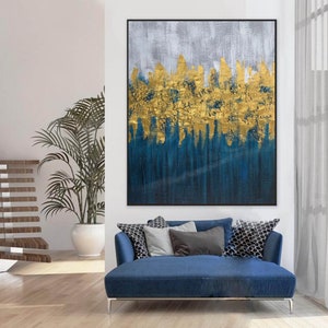 large abstract painting original, extra large wall art canvas, modern abstract painting, textured wall art, contemporary wall art W310