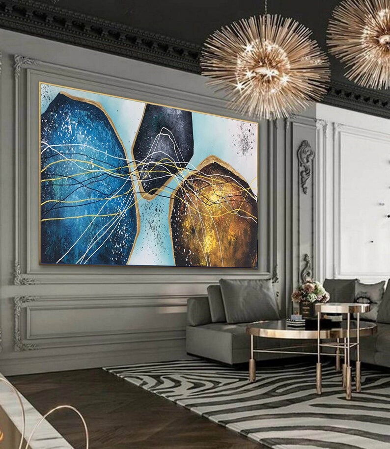 Modern Abstract Painting Extra Large Canvas Wall Artabstract - Etsy