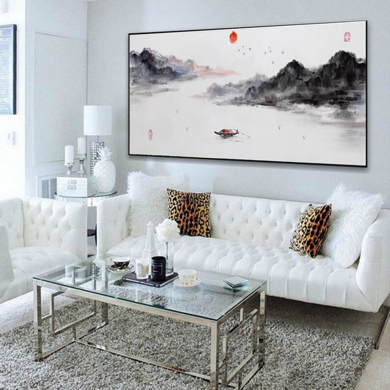 Extra Large Wall Art Landscape Abstract Painting Original Etsy