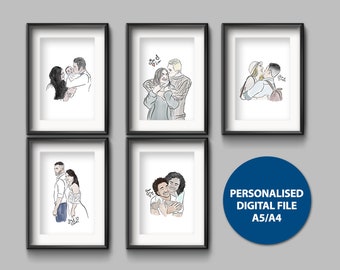 Simple Drawing Etsy Simple Drawing Etsy