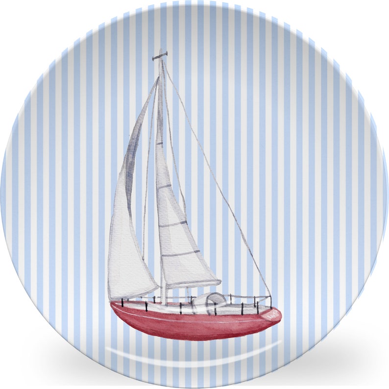 Oven Safe BPA Free! ThermoS\u0101f\u00ae Plates Luxury Sail Away Plate Platter And Bowl Dishwasher Safe Microwave Safe