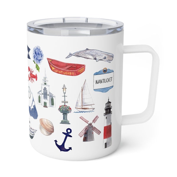 Nantucket Forever Insulated Mug With Optional Personalization