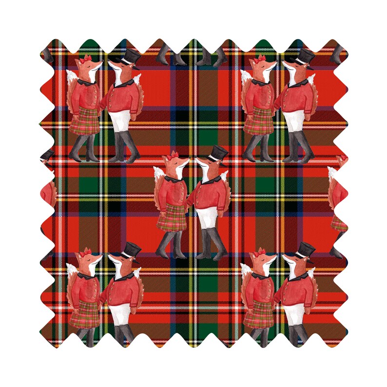 Luxury Wrapping Paper Mr. and Mrs. Snooty Fox on Royal Etsy