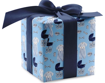 Baby Boy Love Luxury Gift Wrap - Available In 3 Colors