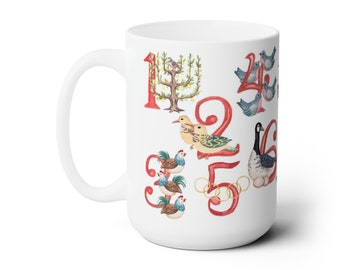 12 Days of Christmas Ceramic Mug