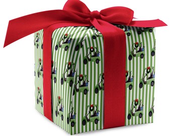 Teeing Up Christmas Golf Luxury Gift Wrap