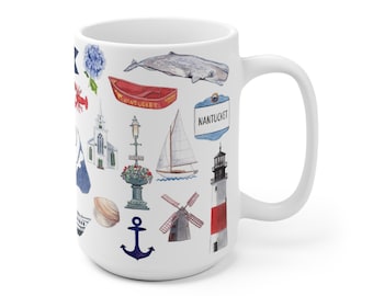 Nantucket Forever Ceramic Mug With Optional Personalization