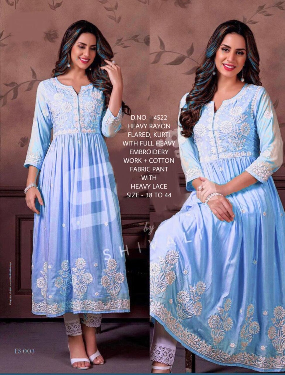 Gown Plazo Kurti Top Kurta Dress Designer Tunic Indian Latest Etsy