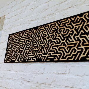 Geometric Wooden Wall Art: Modern Home Decor