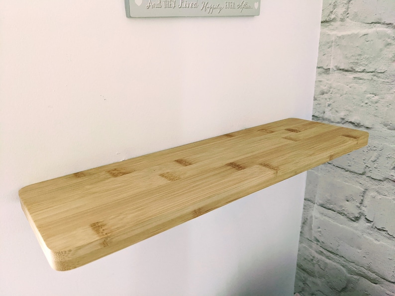 Bamboo Floating Shelf Etsy UK