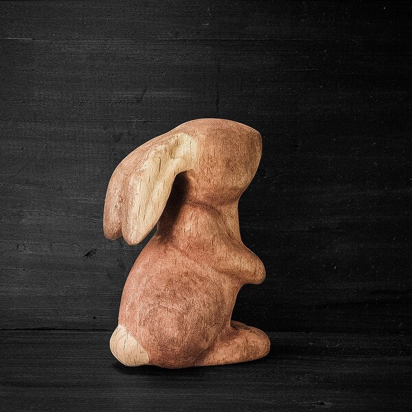 Wooden Easter Bunny Etsy