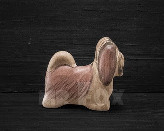 Shih Tzu Toy - Wooden Shih Tzu Dog Figurine - Wooden Dog Figurine - Gift for Dog Lover - Gift for Vet