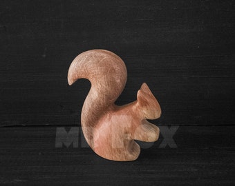 Jouet écureuil en bois - figurine écureuil en bois - animaux de la forêt - cadeau de remerciement pour enseignant - décoration rustique - décoration Cottagecore