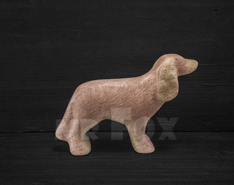 Cocker Spaniel Toy - Wooden Cocker Spaniel Figurine - Wooden Dog Figurine - Gift for Dog Lover - Gift for Vet