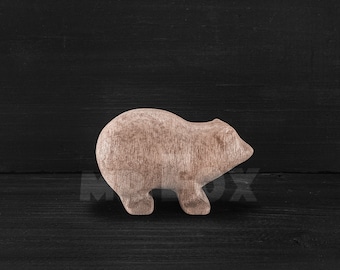 Wooden Toy Rock Hyrax - African Animal Toy - Wooden Safari Animals - Wooden African Toys