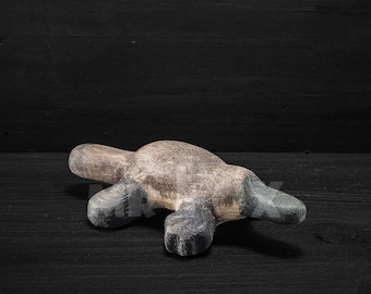 Wooden Toy Platypus - Wooden Platypus Figurine - Wooden Australian Animal