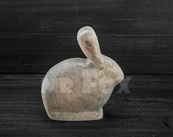 Wooden Rabbit Toy - Wooden Rabbit Figurine - Wooden Farm Animals - Wooden Animal Toys - Wooden Animals