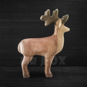 Wooden Deer Toy - Wooden Deer Figurine - Wooden Woodland Animals - Teacher Appreciation Gift - Fall Aesthetic - Autumn Aesthetic