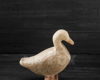 Wooden Duck Toy - Wooden Duck Figurine - Wooden Farm Animals - Wooden Animal Toys - Wooden Animals