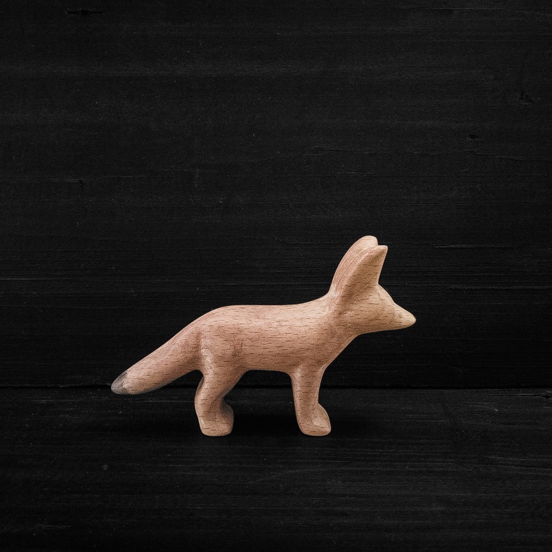 Wooden Toy Fennec Fox  African Animal Toy  Wooden Safari image 1