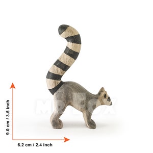 wooden lemur toy
