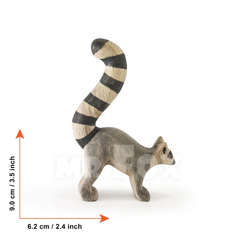 wooden lemur toy