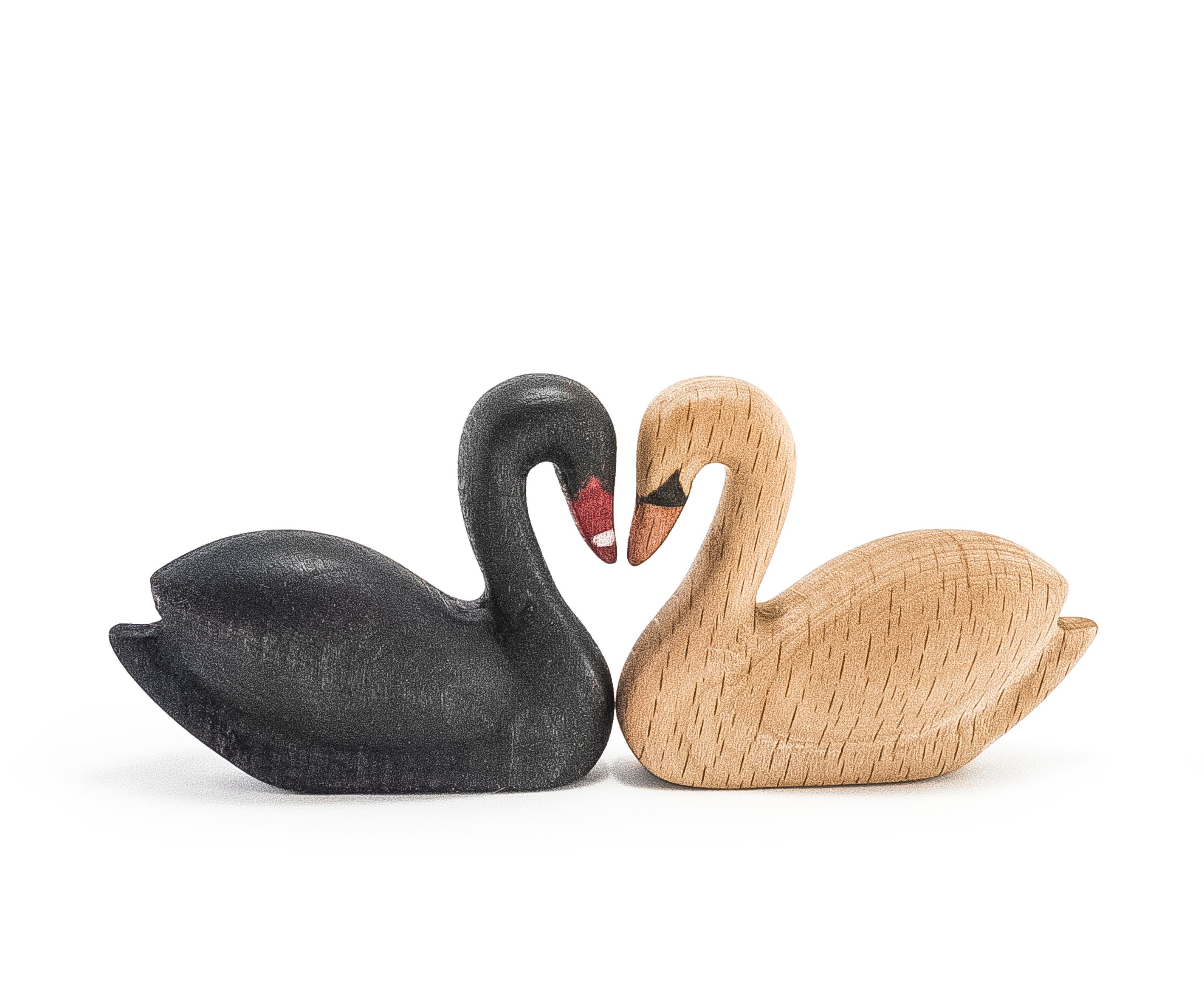 Wooden Toy Black Swan Wooden Swan Figurine Wooden Bird - Etsy New Zealand