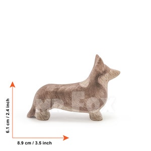 wooden corgi toy