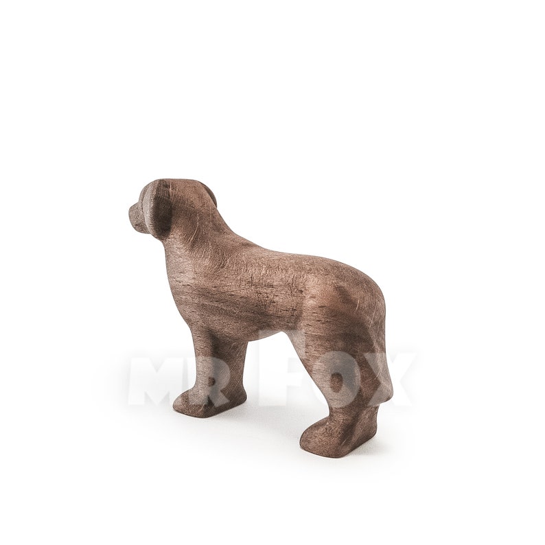 Chocolate Color Labrador Retriever Toy Wooden Labrador Figurines Wooden Dog Figurine Gift for Dog Lover Gift for Vet image 4