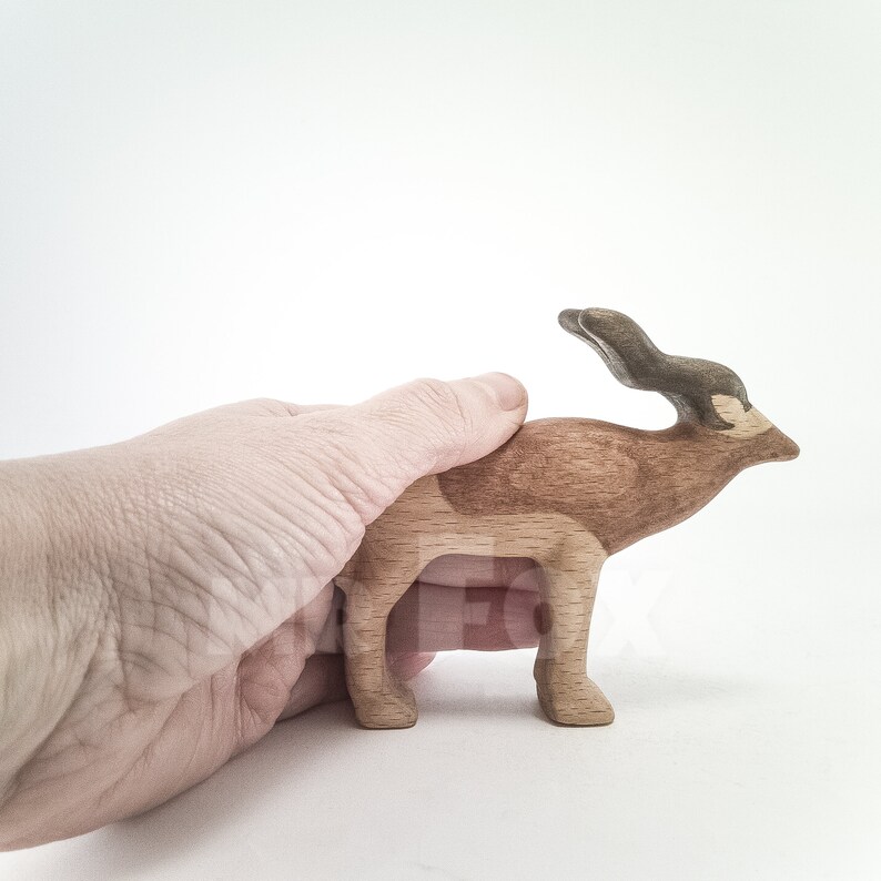 Wooden Toy Addax Antelope image 5