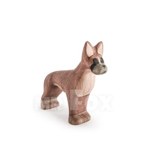 wooden boxer dog toy