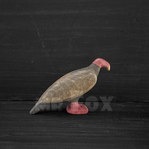 Wooden Turkey Vulture Figurine - Wooden Vulture Toy - Waldorf Toys - Montessori  Toys - Wooden Bird Figurine - Halloween Decoration