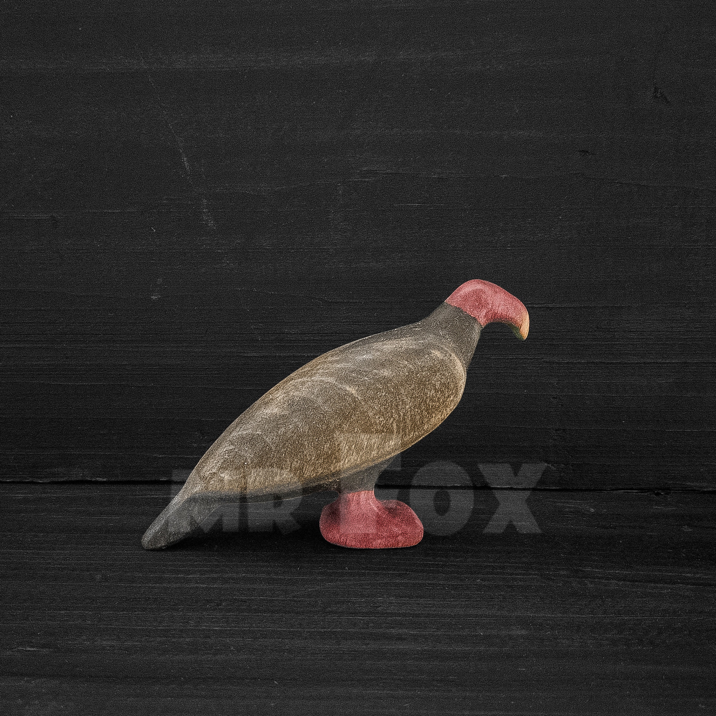 Wooden Turkey Vulture Figurine - Wooden Vulture Toy - Waldorf Toys