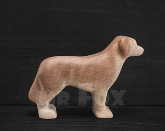 Golden Retriever aus Holz - Hundefigur aus Holz - Geschenk für Hundeliebhaber